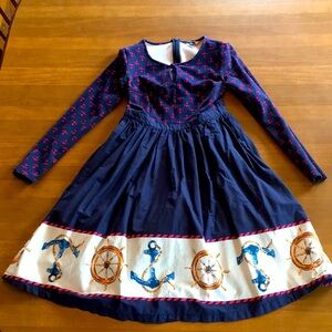 Anchors Away Modcloth Twofer dress nautical sailor print retro ⚓️⛵️🌊